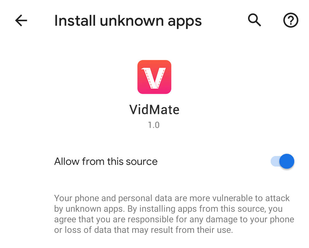 vidmate app install download